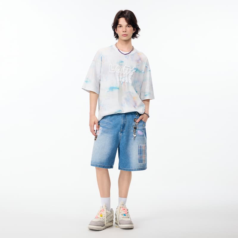 Джинсовые шорты LAMLICKA Blue Unisex Джинсовые шорты - изображение 5