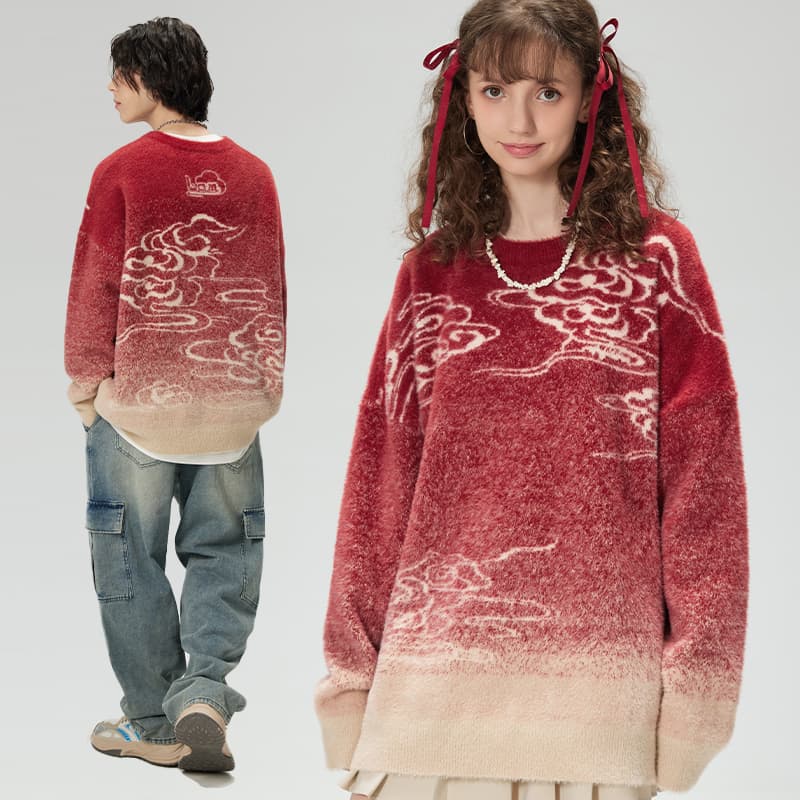 Кофта LAMLICKA Красные Унисекс Свитера - изображение 8