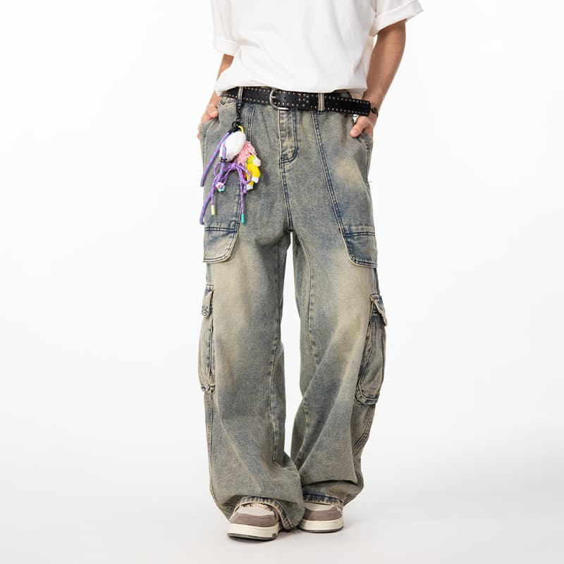 Штаны LAMLICKA Blue Unisex Jeans LAMLICKA Синий Унисекс Джинсы - изображение 2