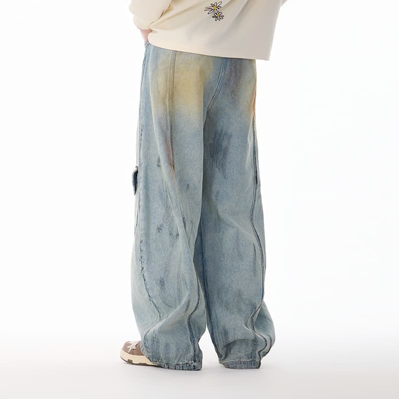 Штаны LAMLICKA Blue Unisex Jeans LAMLICKA Синий Унисекс Джинсы - изображение 4