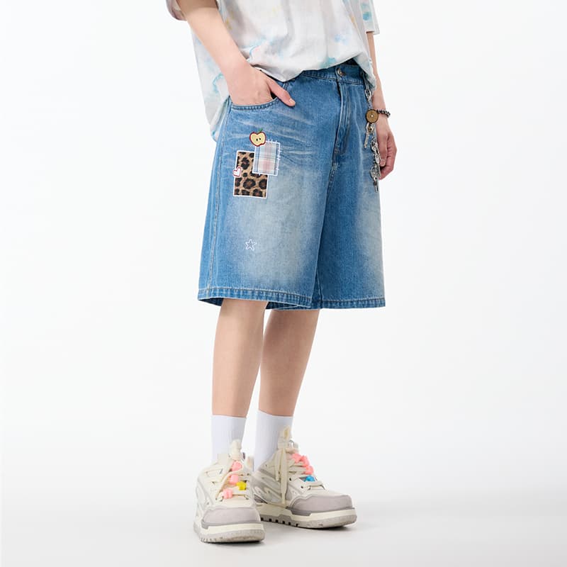 Джинсовые шорты LAMLICKA Blue Unisex Джинсовые шорты - изображение 6
