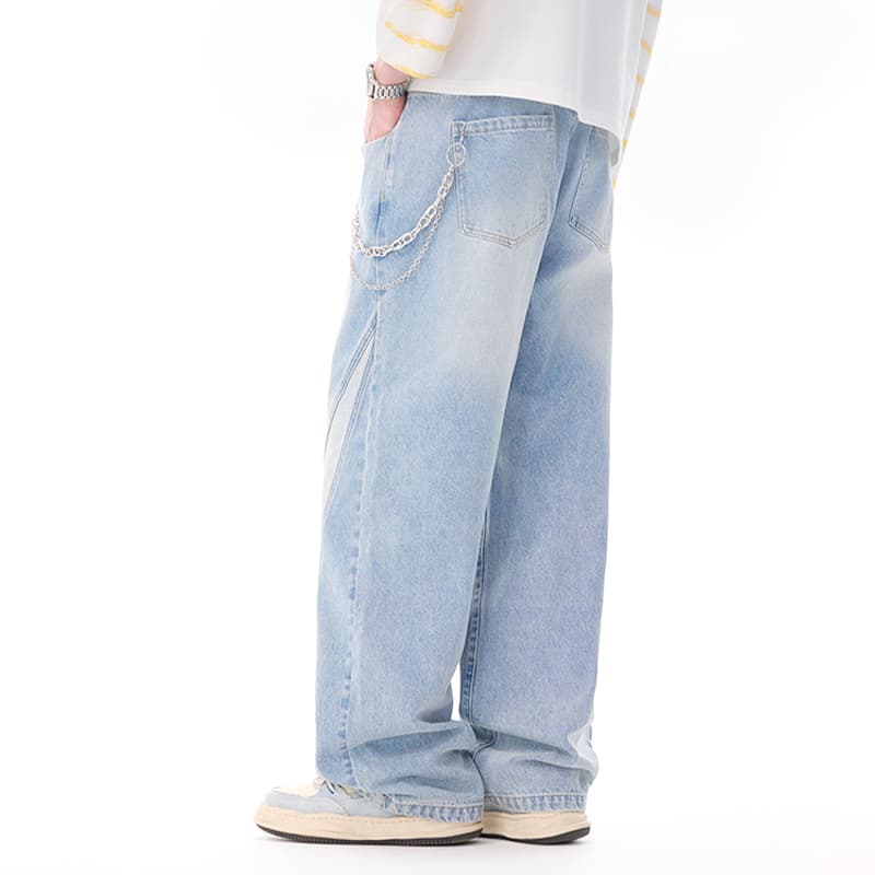 Штаны LAMLICKA Blue Unisex Jeans LAMLICKA Синий Унисекс Джинсы - изображение 4