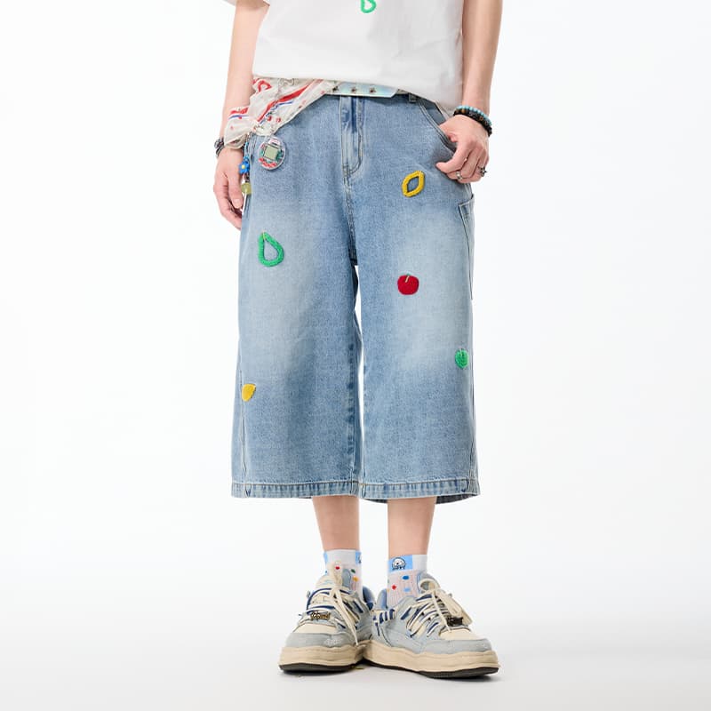 Джинсовые шорты LAMLICKA Blue Unisex Джинсовые шорты - изображение 6