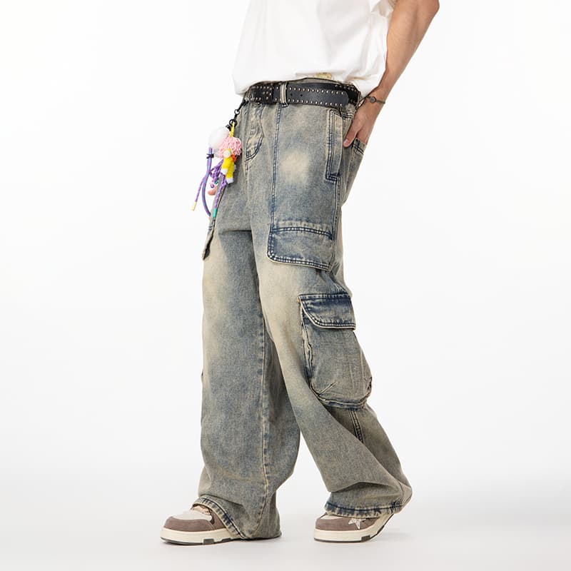 Штаны LAMLICKA Blue Unisex Jeans LAMLICKA Синий Унисекс Джинсы - изображение 5