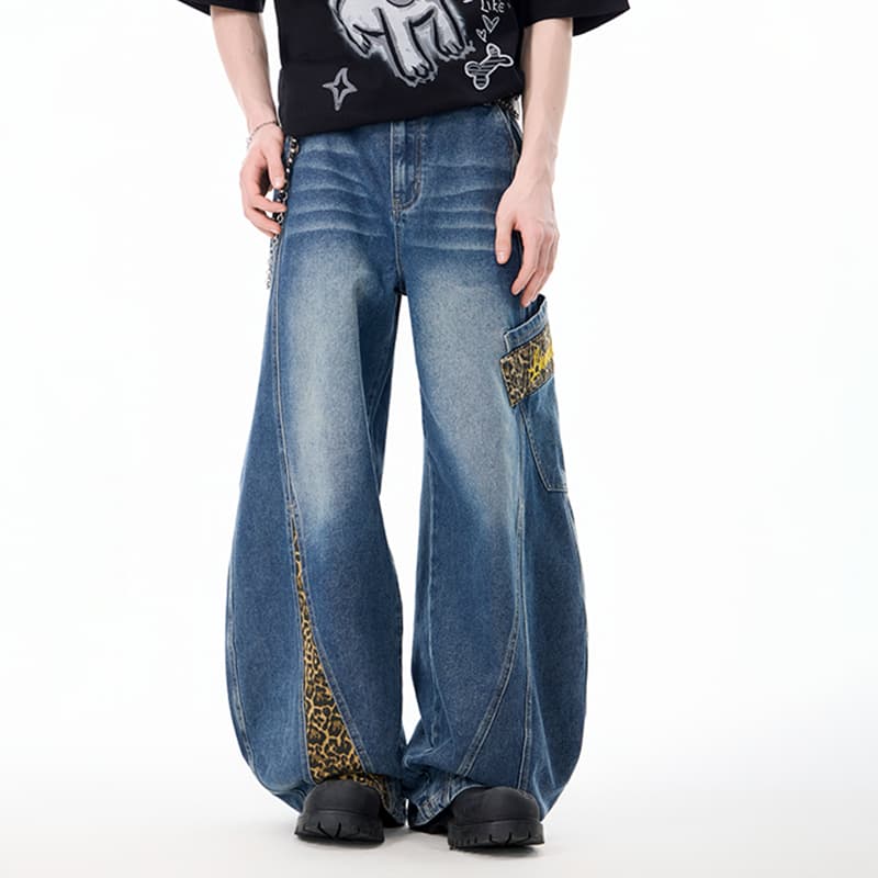 Штаны LAMLICKA Blue Unisex Jeans LAMLICKA Синий Унисекс Джинсы - изображение 3