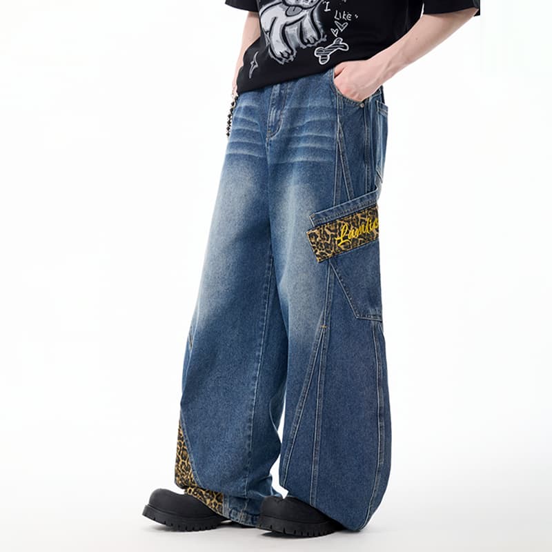 Штаны LAMLICKA Blue Unisex Jeans LAMLICKA Синий Унисекс Джинсы - изображение 6