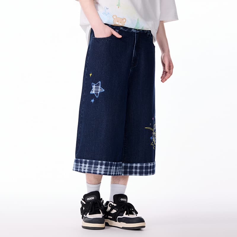Джинсовые шорты LAMLICKA Blue Unisex Джинсовые шорты - изображение 7