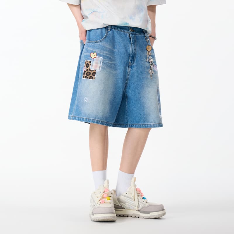 Джинсовые шорты LAMLICKA Blue Unisex Джинсовые шорты - изображение 3