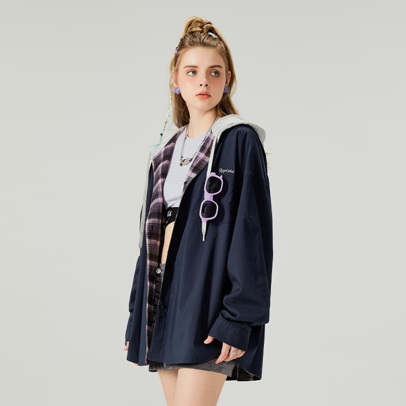 Куртка LAMLICKA SS24 Куртки и Пальто Унисекс Фиолетовый - изображение 9