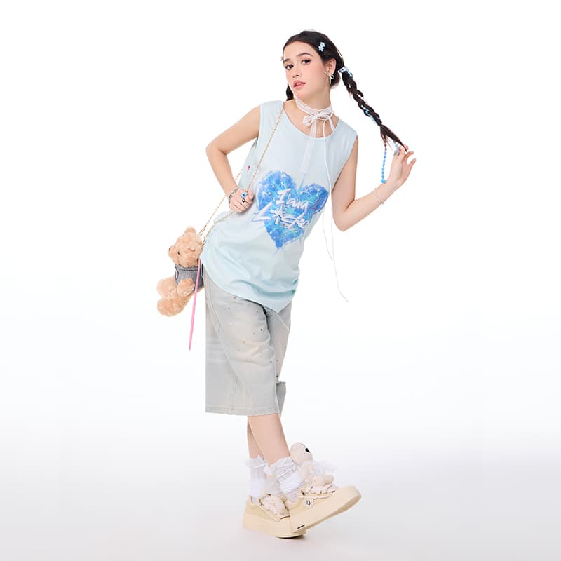 LAMLICKA Джинсовые шорты Женские Blue - изображение 6
