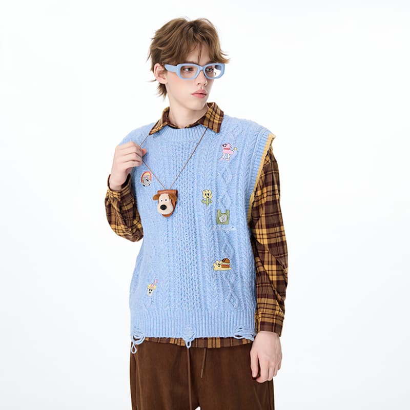 LAMLICKA Синий Унисекс Трикотаж - изображение 5
