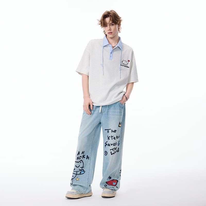 Поло LAMLICKA Blue Unisex Polo - изображение 5
