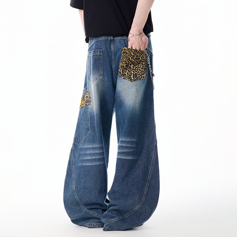 Штаны LAMLICKA Blue Unisex Jeans LAMLICKA Синий Унисекс Джинсы - изображение 4