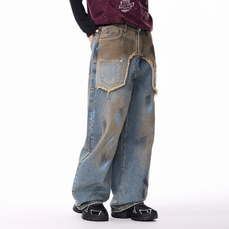 Штаны LAMLICKA Blue Unisex Jeans LAMLICKA Синий Унисекс Джинсы - изображение 6