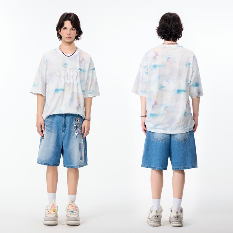 Джинсовые шорты LAMLICKA Blue Unisex Джинсовые шорты - изображение 8
