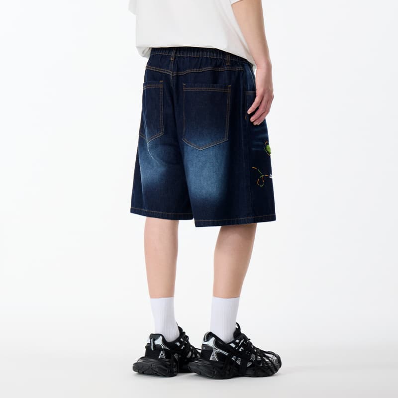 Джинсовые шорты LAMLICKA Blue Unisex Джинсовые шорты - изображение 4