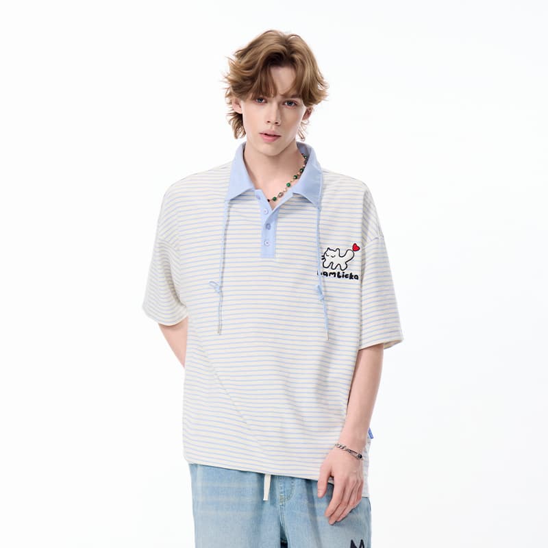 Поло LAMLICKA Blue Unisex Polo - изображение 3