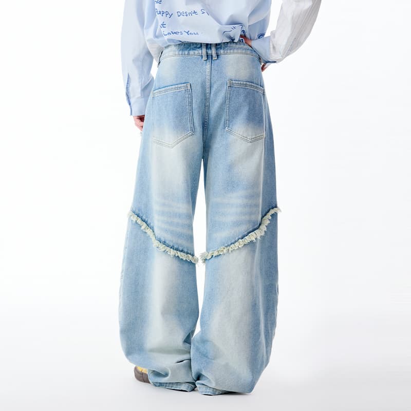 Штаны LAMLICKA Blue Men's Jeans LAMLICKA Синий Мужской Джинсы - изображение 4