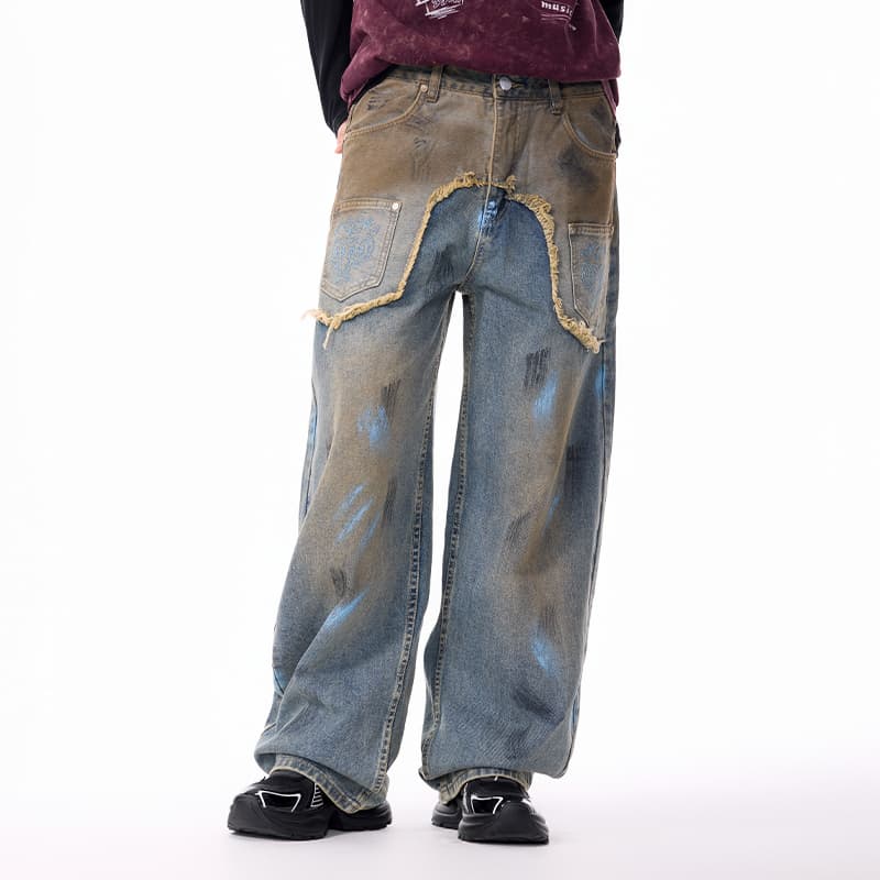 Штаны LAMLICKA Blue Unisex Jeans LAMLICKA Синий Унисекс Джинсы - изображение 3