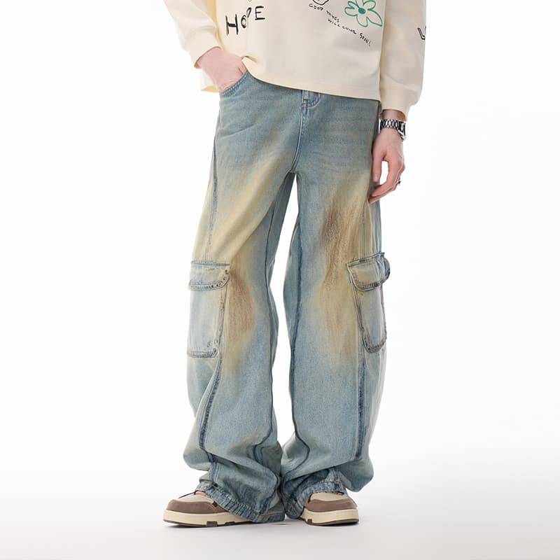 Штаны LAMLICKA Blue Unisex Jeans LAMLICKA Синий Унисекс Джинсы - изображение 6