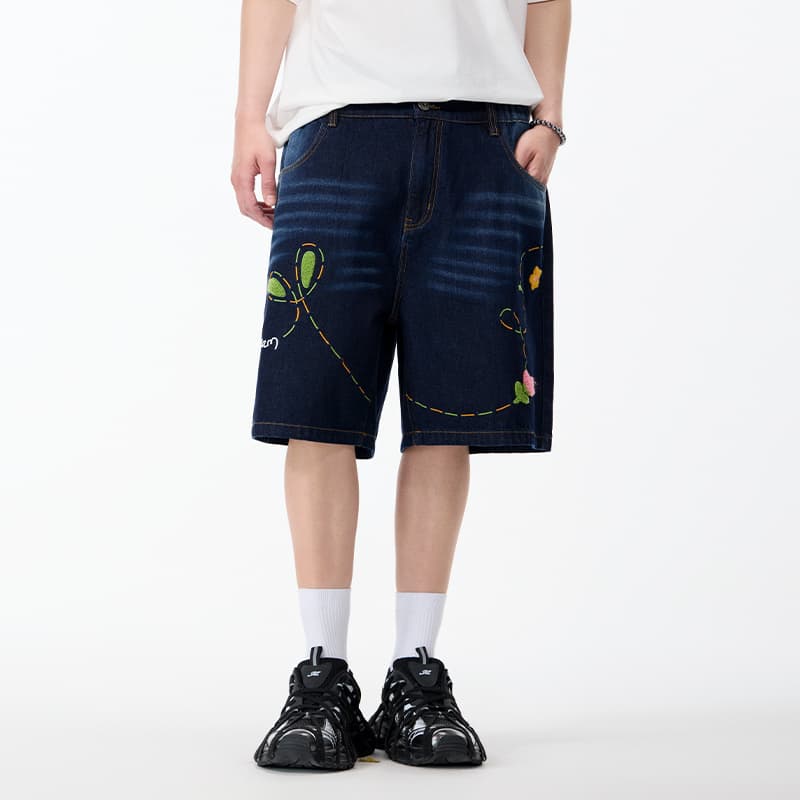 Джинсовые шорты LAMLICKA Blue Unisex Джинсовые шорты - изображение 3