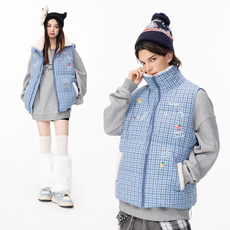 Жилет LAMLICKA Blue Unisex Gilets - изображение 7