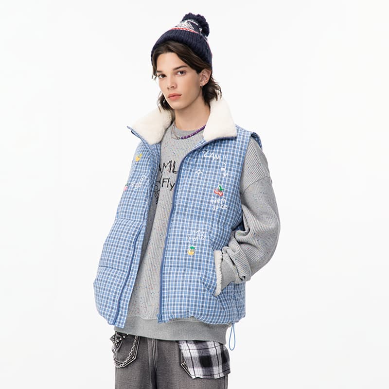 Жилет LAMLICKA Blue Unisex Gilets - изображение 5