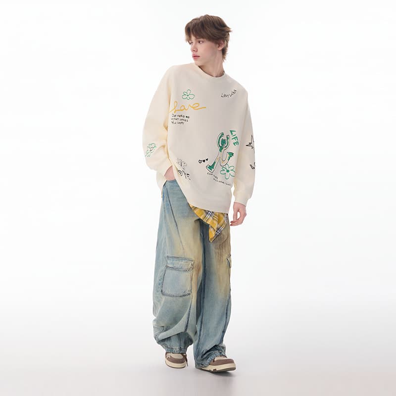 Штаны LAMLICKA Blue Unisex Jeans LAMLICKA Синий Унисекс Джинсы - изображение 5