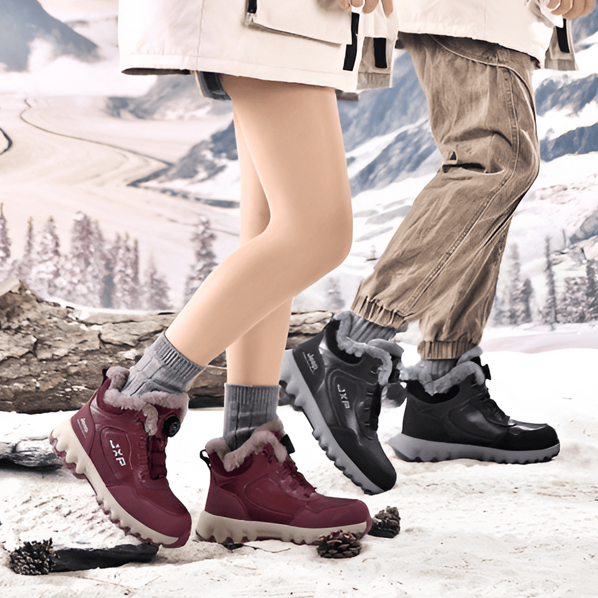 Ботинки зимние Jeep Snow Boots Black - изображение 9