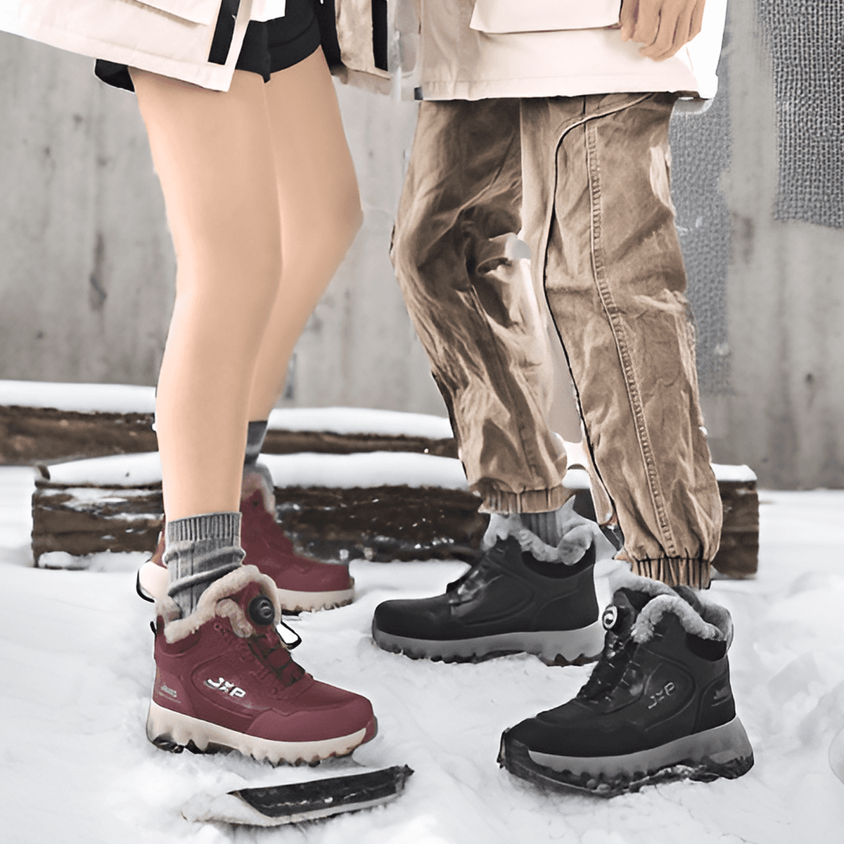 Ботинки зимние Jeep Snow Boots Black - изображение 8