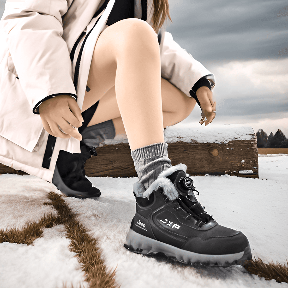 Ботинки зимние Jeep Snow Boots Black - изображение 6