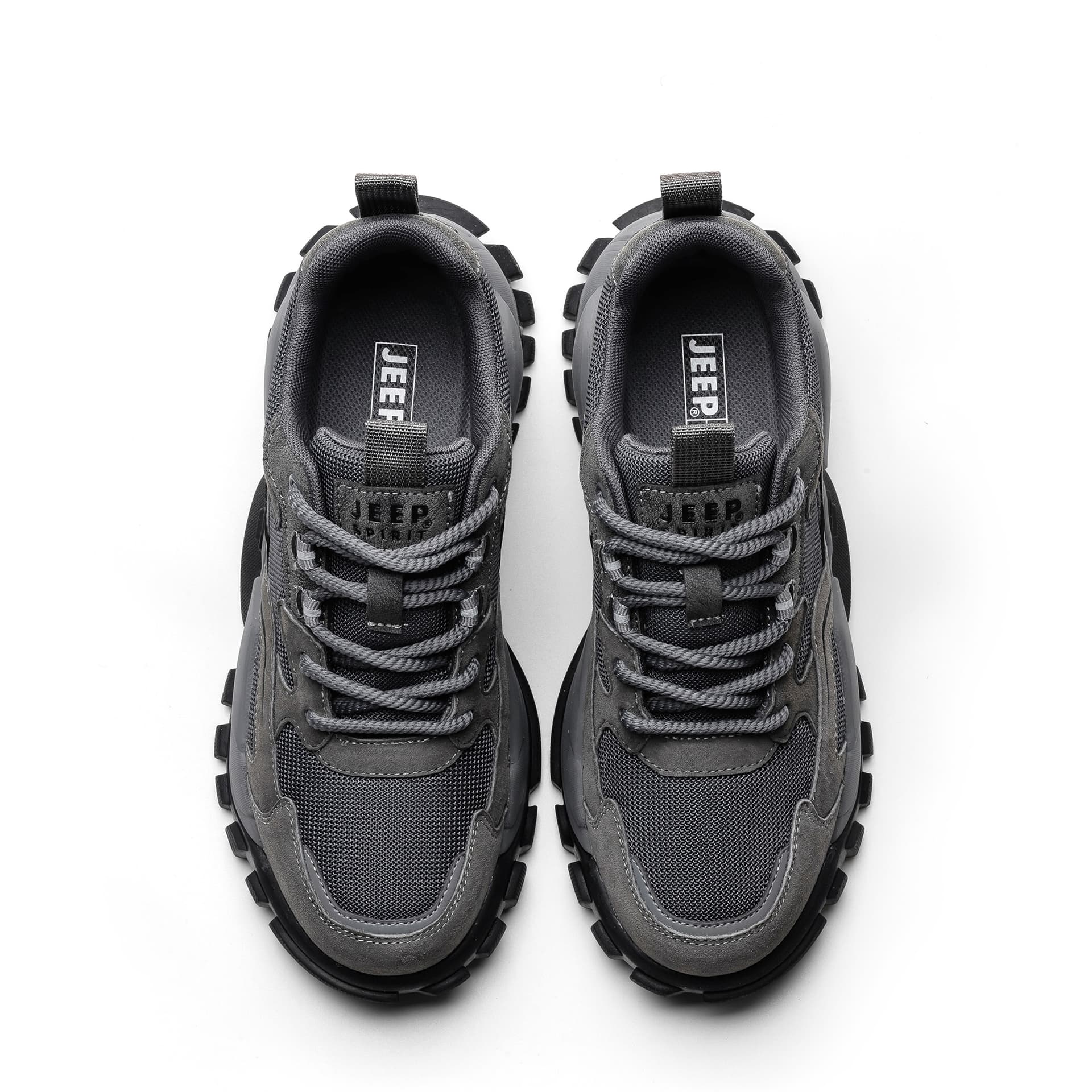 Кроссовки JEEP SPIRIT Darth Vader Chunky Sneakers Low Top Volcanic Ash [Натуральная кожа и сетка Все Season] Мужской - изображение 6
