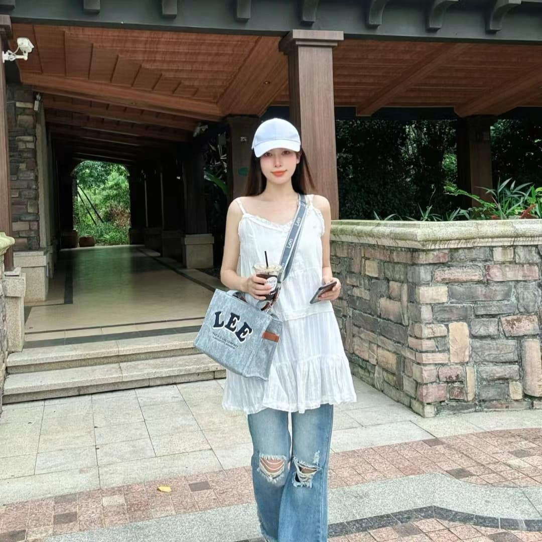 Сумка Lee Washed Grey Tote Bag - изображение 5