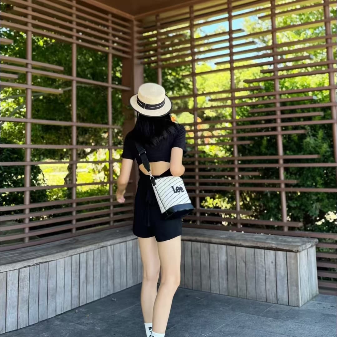 Сумка через плечо Lee Crossbody Bag Beige - изображение 5