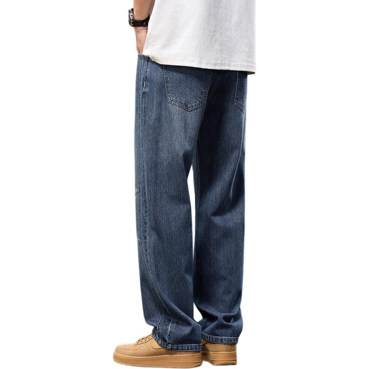 Штаны Tonlion Medium Blue Men's Jeans Тонлион Средне-синие Мужские Джинсы - изображение 2