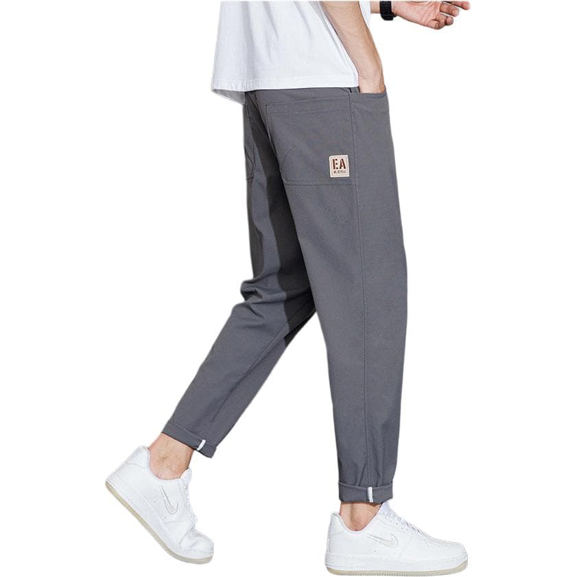Штаны Tonlion Темно-серый Мужской Повседневные брюки - изображение 5