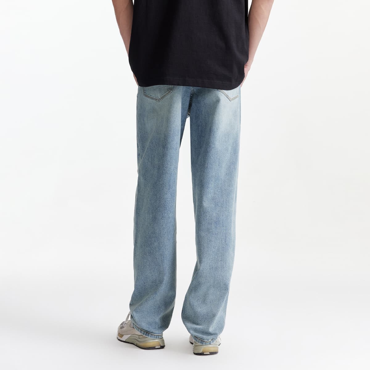 Штаны JACK&JONES Мужские джинсы свободного кроя Американский уличный стиль Повседневный Удобный Универсальный Модный Хлопковая смесь - изображение 3