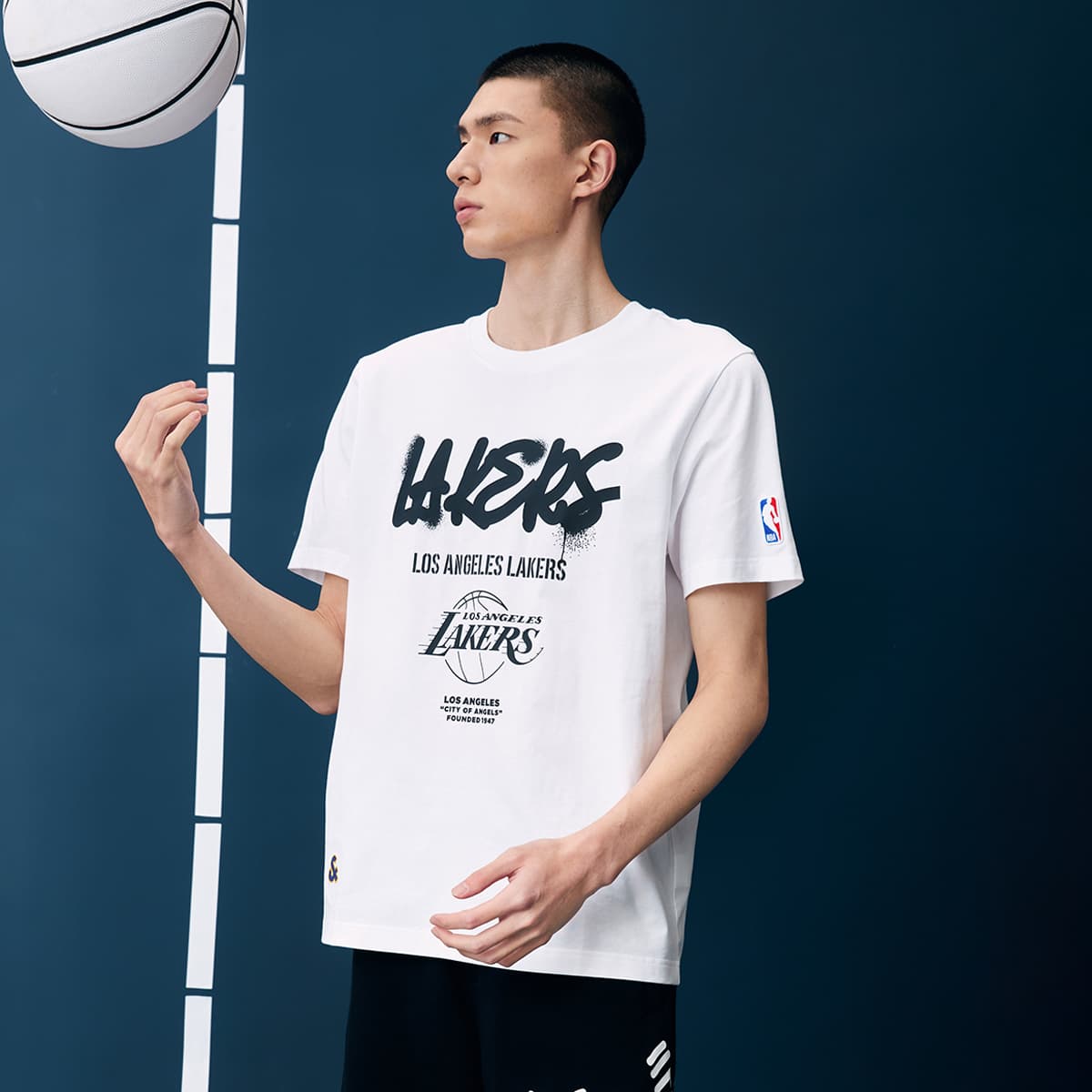 Футболка JACK JONES x NBA Lakers T-Shirt - изображение 6