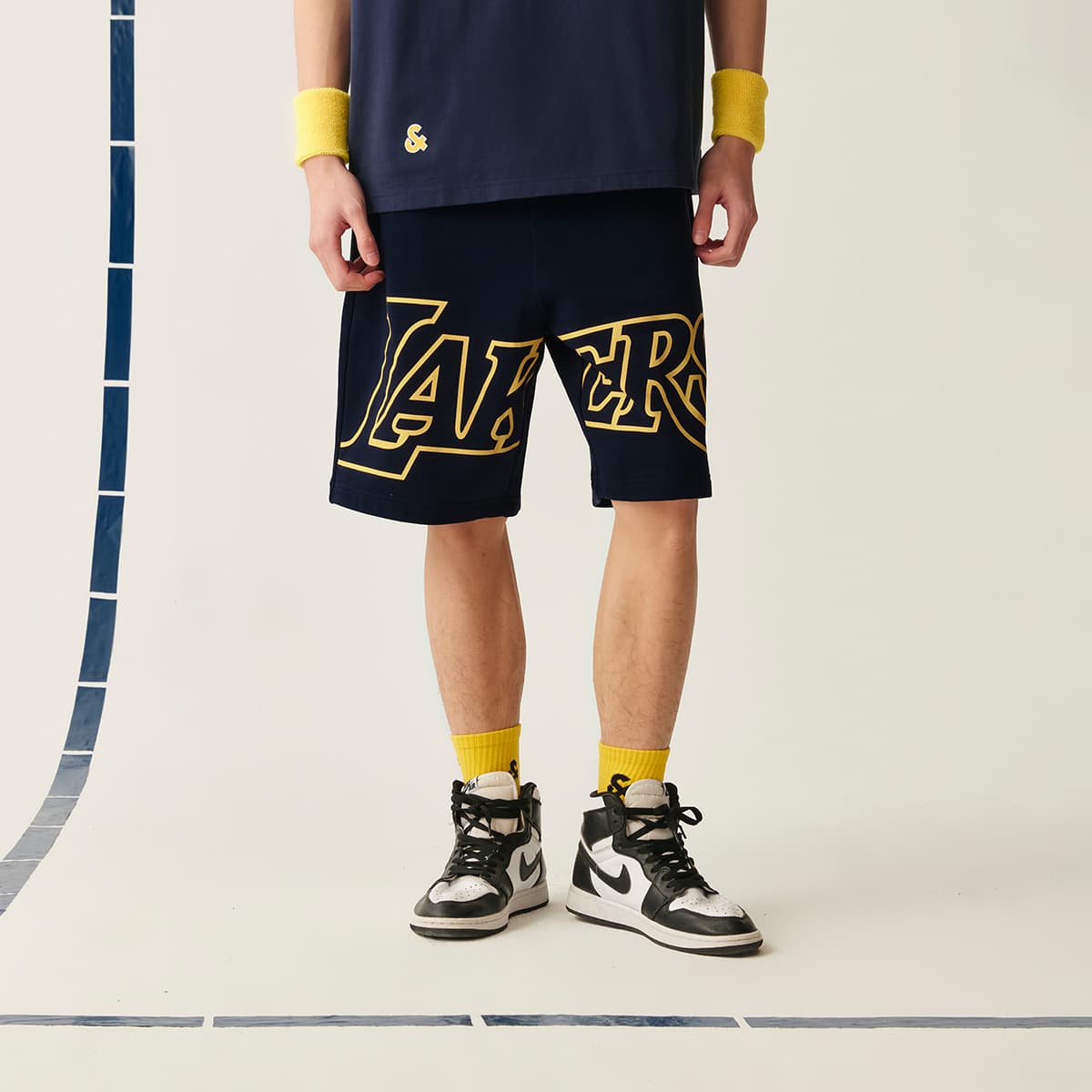 Шорты Jack Jones x Lakers NBA Logo Shorts - изображение 5