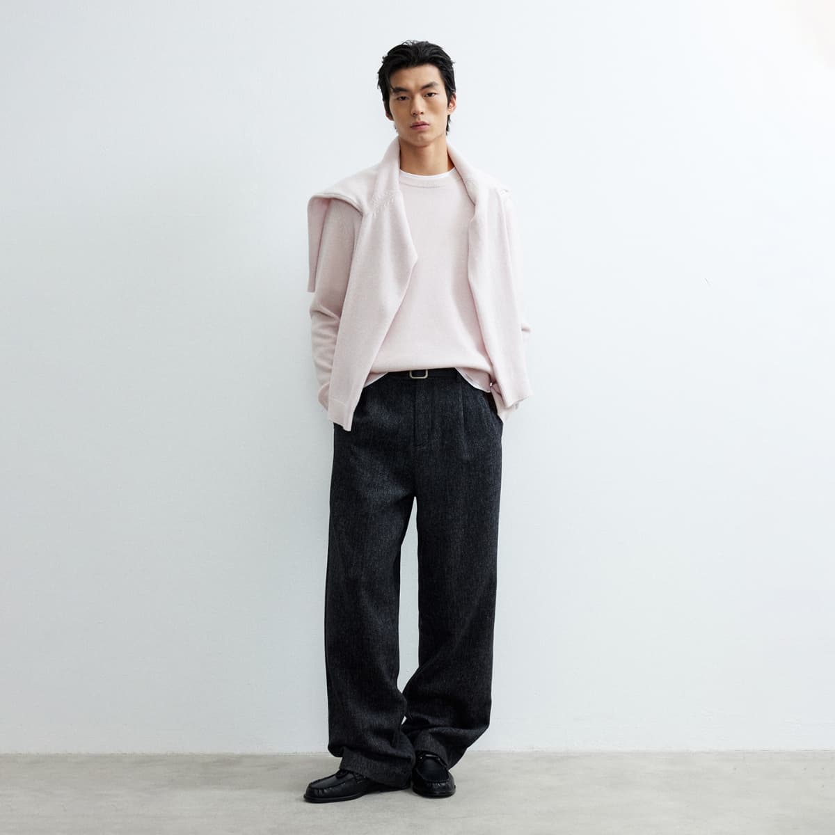 Кофта JACK&JONES Весна винтаж длинный рукав базовая рубашка минималистичный внутренняя одежда вышивка модный тренд текстура предосенний повседневная одежда американский универсальный топ свитер унисекс - изображение 3