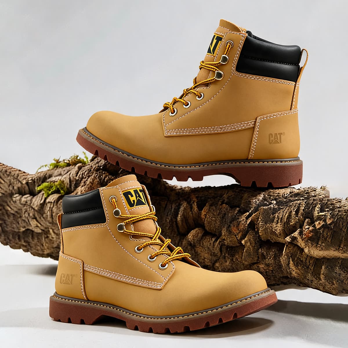 CAT Рабочие ботинки High Top Желтые Мужские - изображение 2