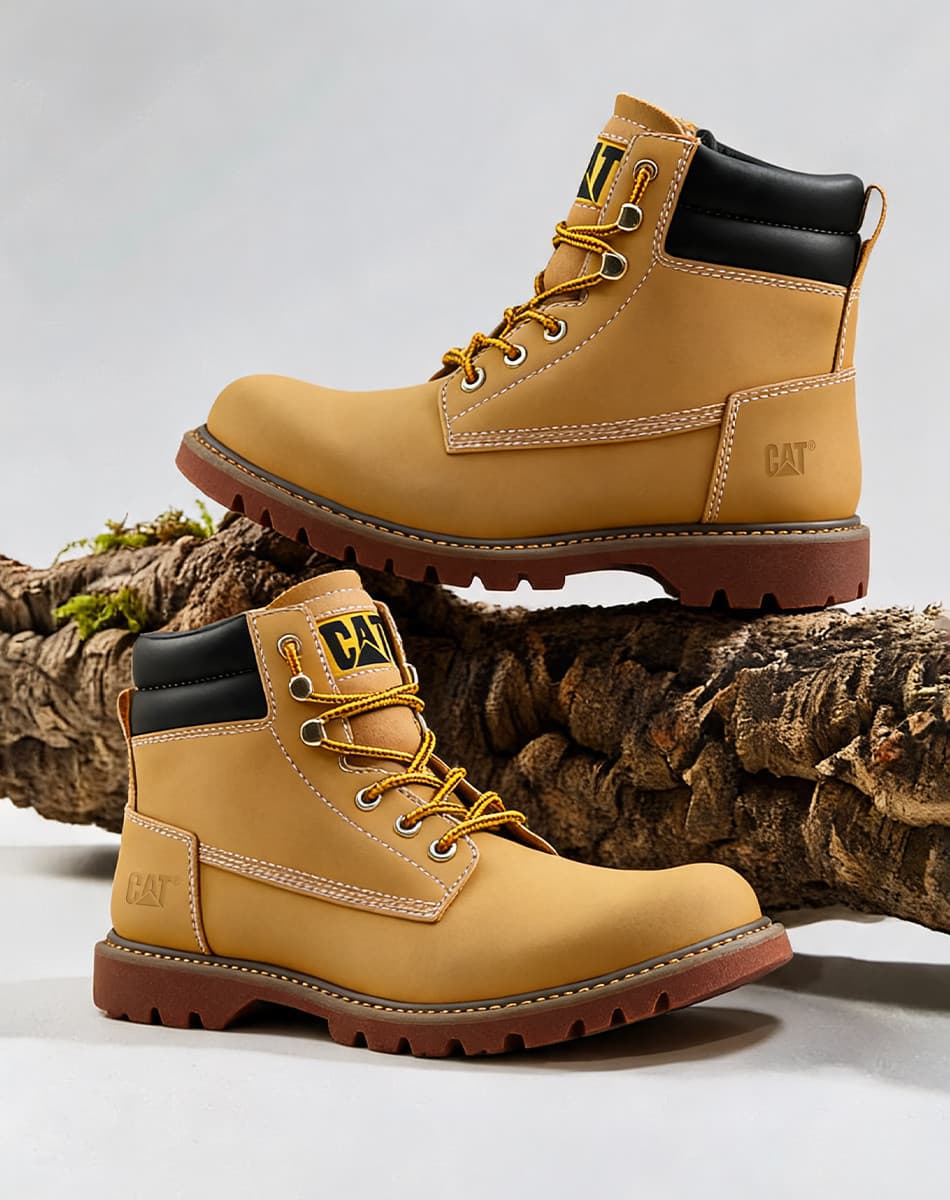 CAT Рабочие ботинки High Top Желтые Мужские - изображение 6