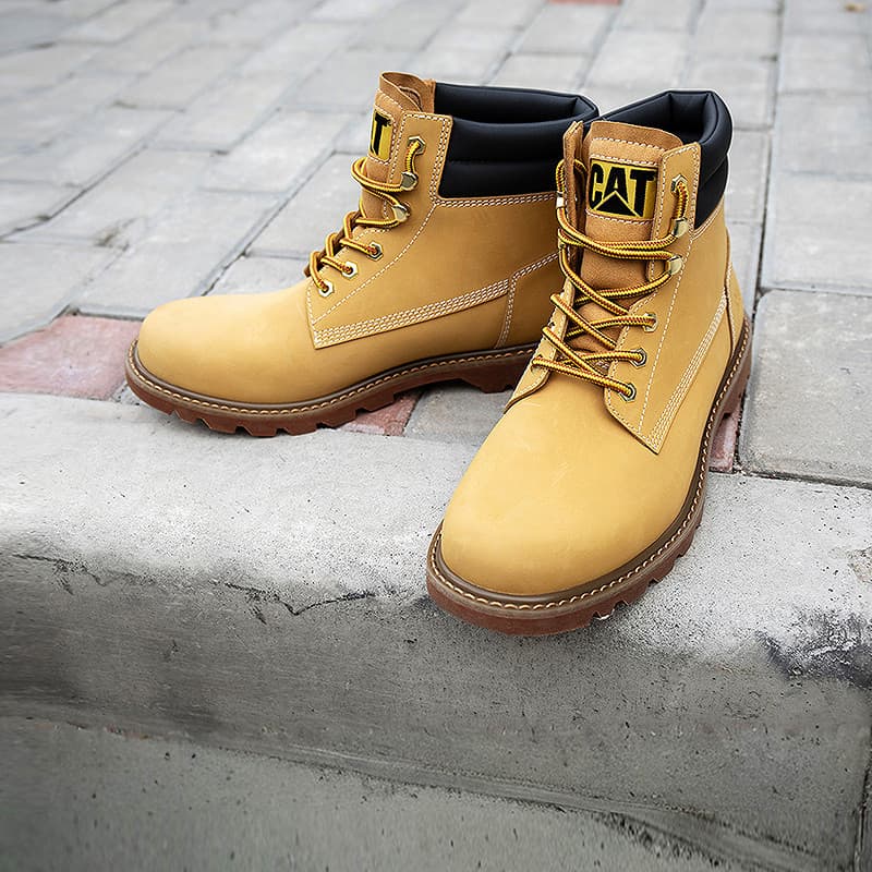 CAT Рабочие ботинки High Top Желтые Мужские - изображение 5