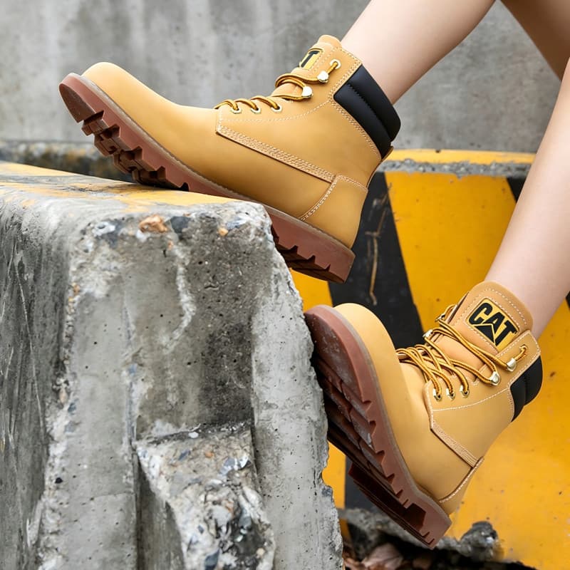 CAT Рабочие ботинки High Top Желтые Мужские - изображение 4