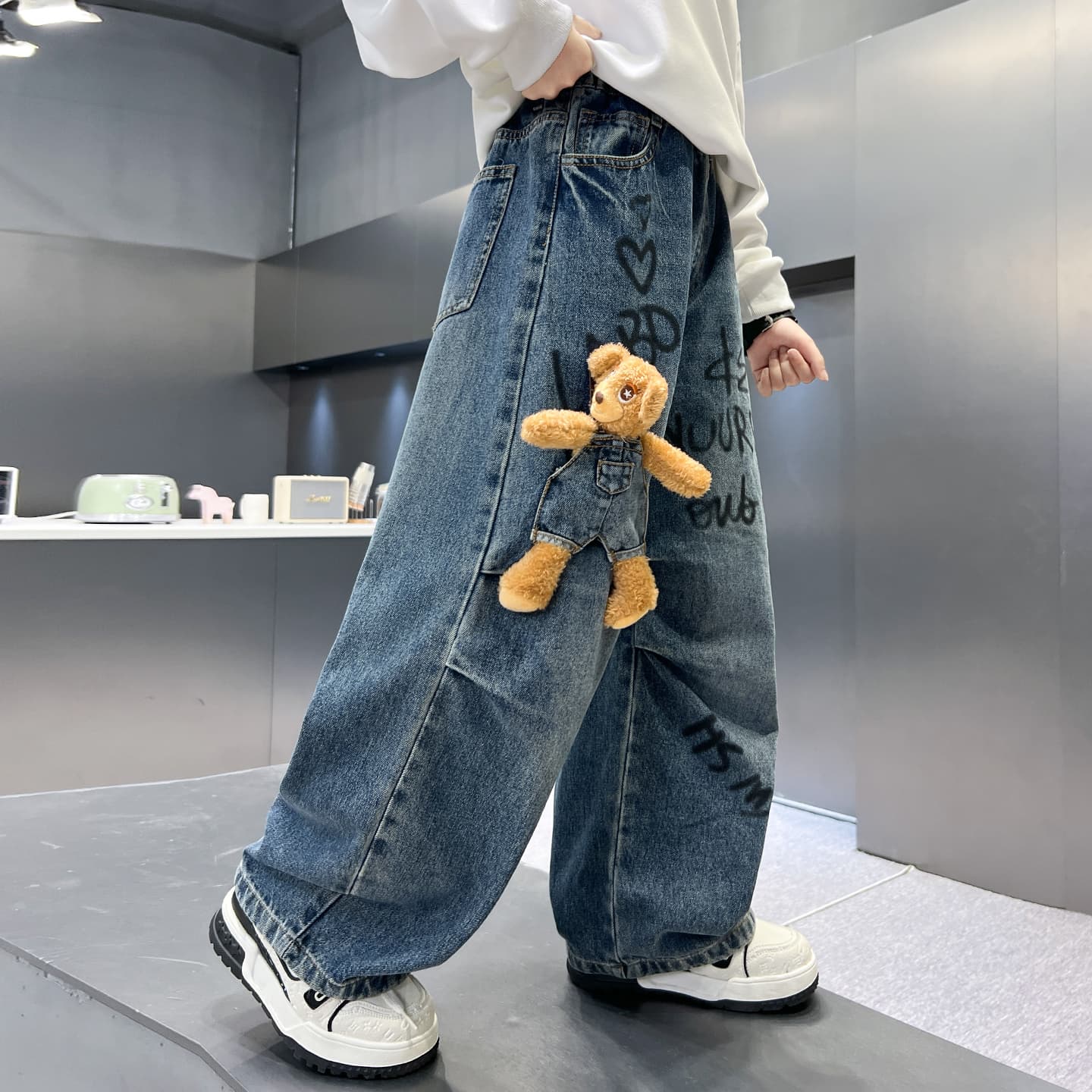 EASTERN CAMEL Синий Kids Джинсы - изображение 5