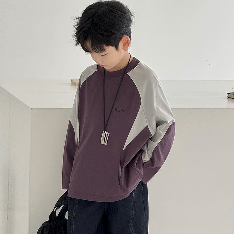 Футболка EASTERN CAMEL Фиолетовые школьные рубашки T-образной формы - изображение 3