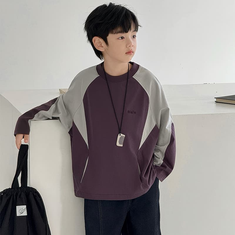 Футболка EASTERN CAMEL Фиолетовые школьные рубашки T-образной формы - изображение 4