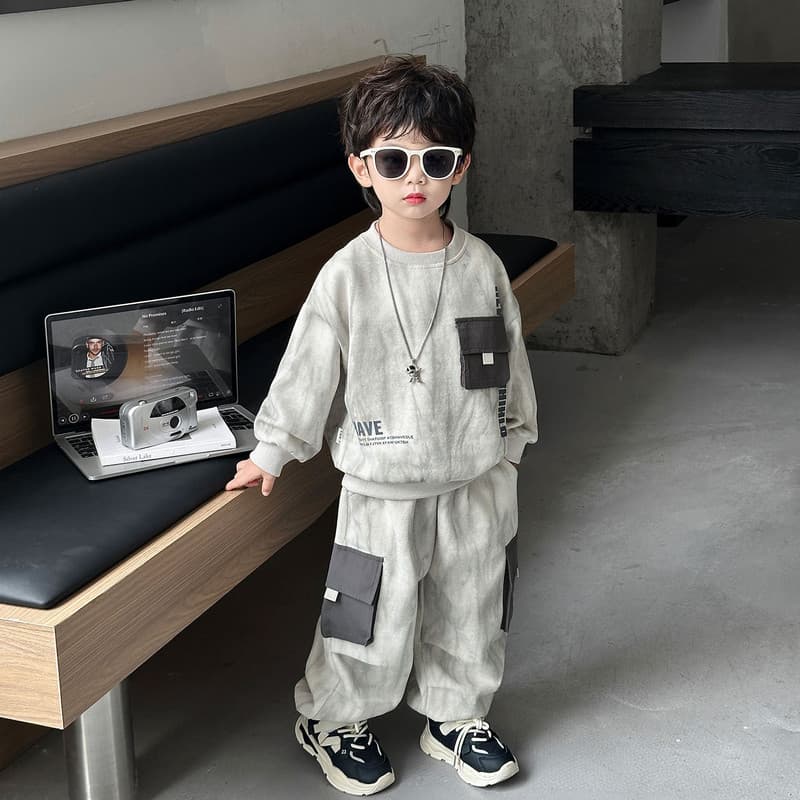 EASTERN CAMEL Серый Kids Повседневные спортивные костюмы Наборы - изображение 4
