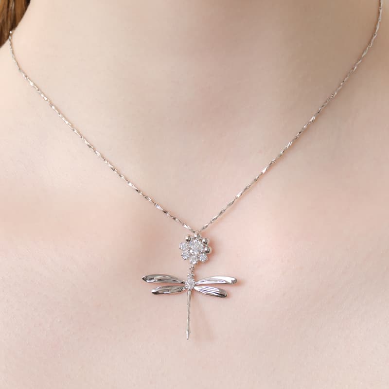 Ожерелье YVMIN Dragonfly Flower Necklace - изображение 3