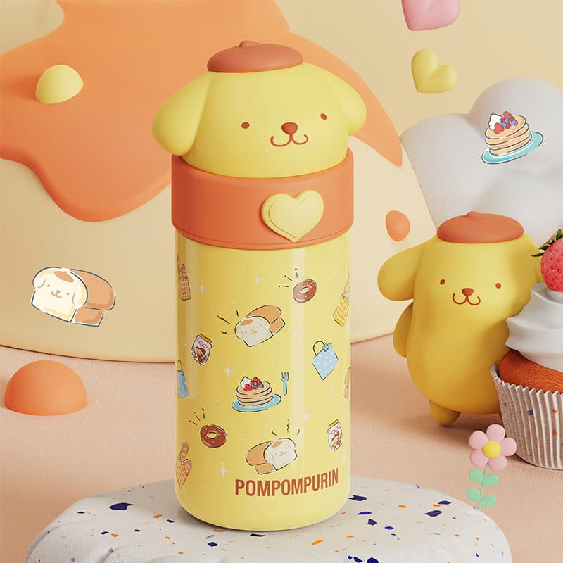 Sanrio X Куроми X Помпомурин Термос Привлекательный Унисекс Кукла 316 Стакан 350 Мл - изображение 2